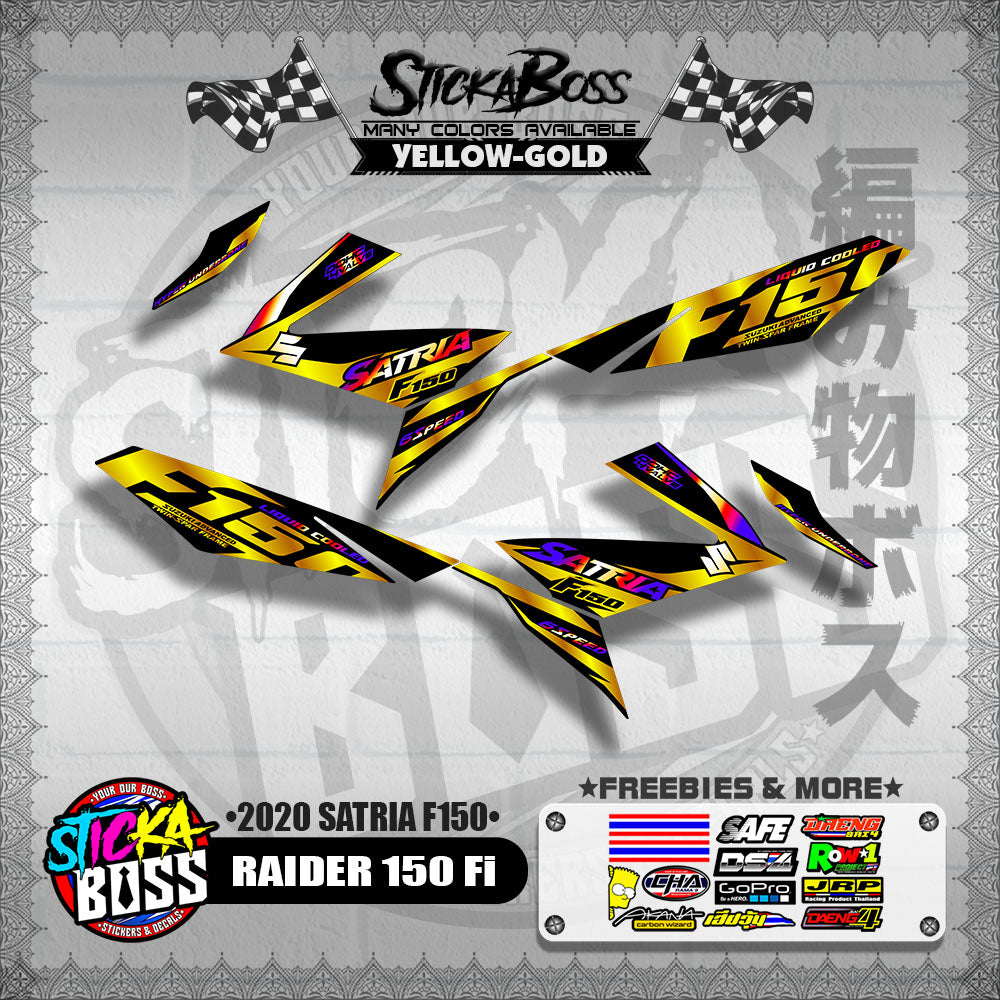 RAIDER 150 Fi DECALS ( 2020 SATRIA F150 )【WITH FREEBIES】