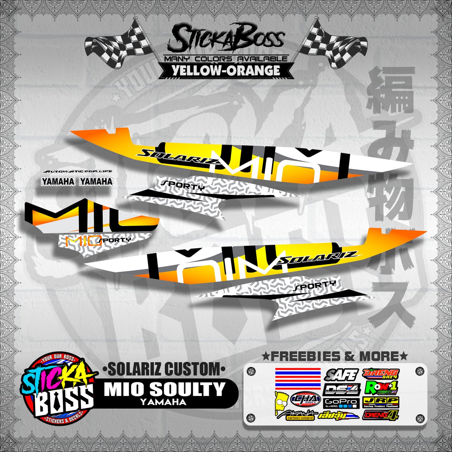 MIO SOULTY DECALS ( SOLARIZ CUSTOM )【WITH FREEBIES】