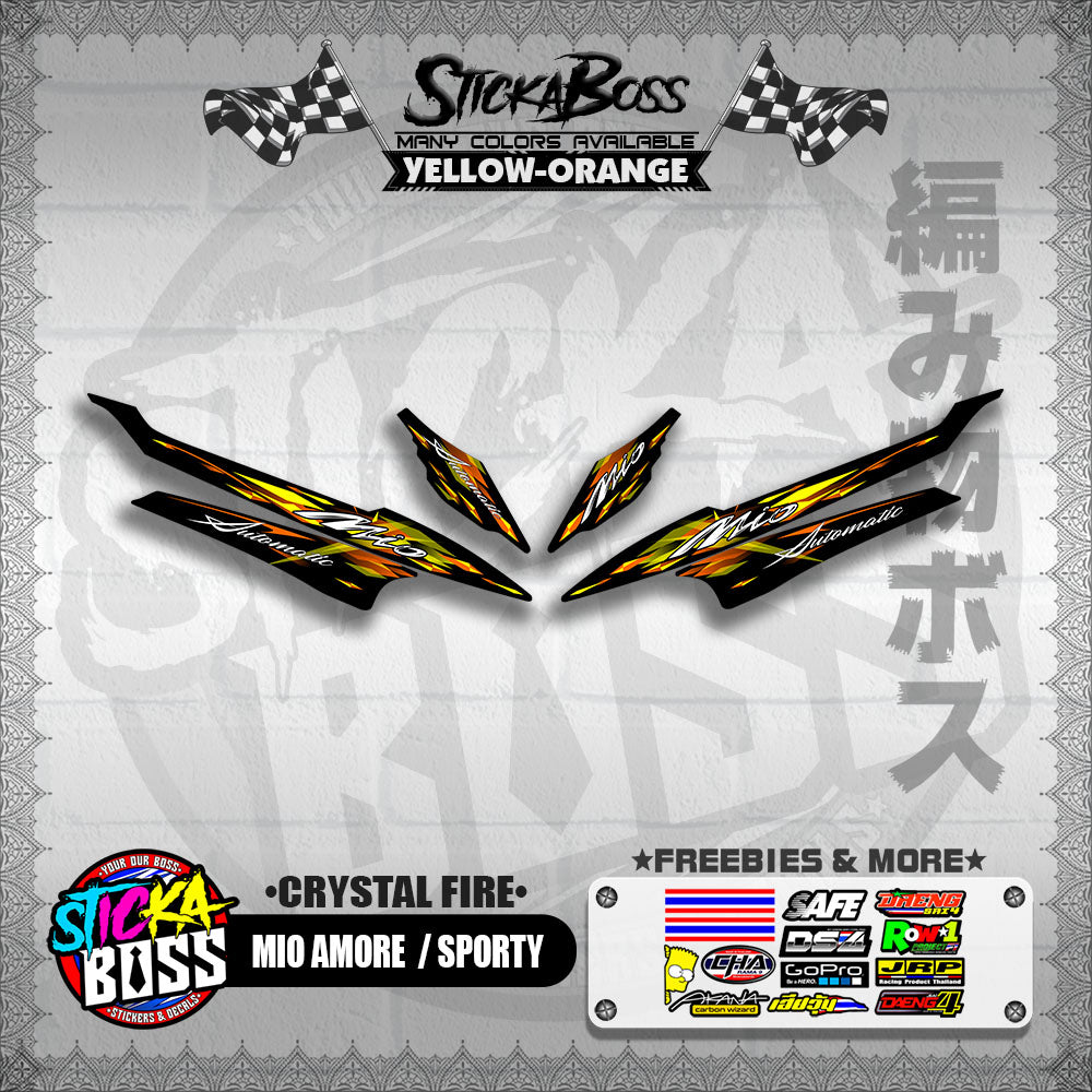 MIO AMORE / SPORTY DECALS ( CRYSTAL FIRE )【WITH FREEBIES】