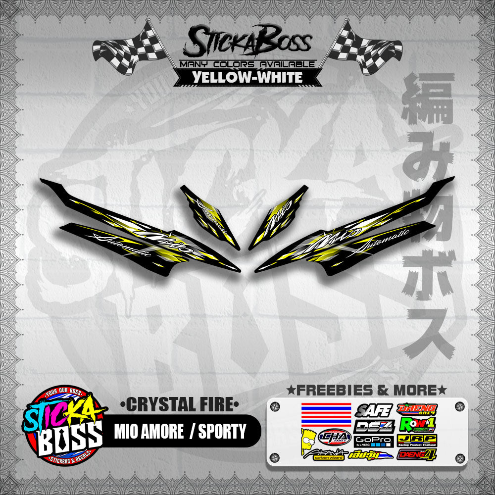 MIO AMORE / SPORTY DECALS ( CRYSTAL FIRE )【WITH FREEBIES】