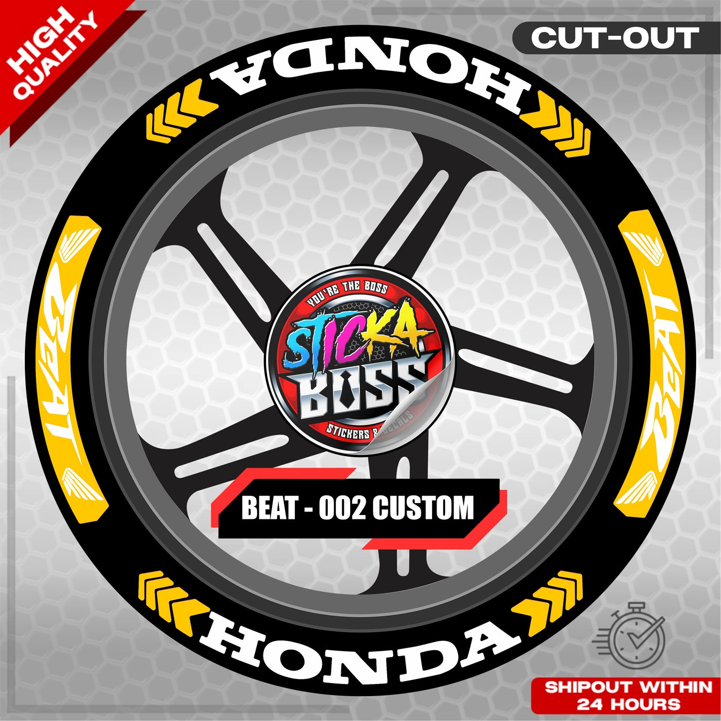 BEAT MAG STICKER SET ( 2 MAGS ) - 002 CUSTOM | VINYL WATERPROOF CUT-OUT DECALS