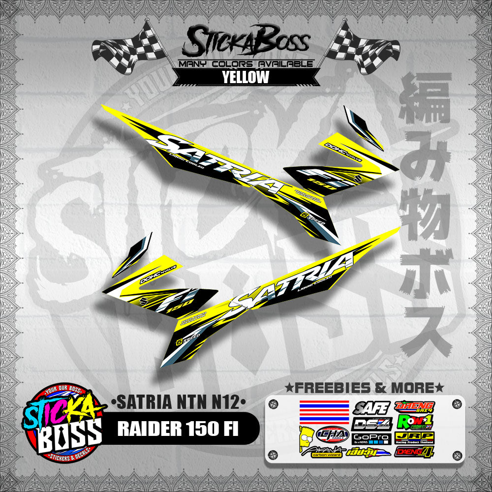 RAIDER 150 FI DECALS ( SATRIA NTN N12 )【WITH FREEBIES】