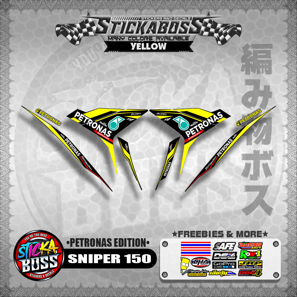 SNIPER 150 Decals ( Petronas Edition ) MX King, Exciter 150