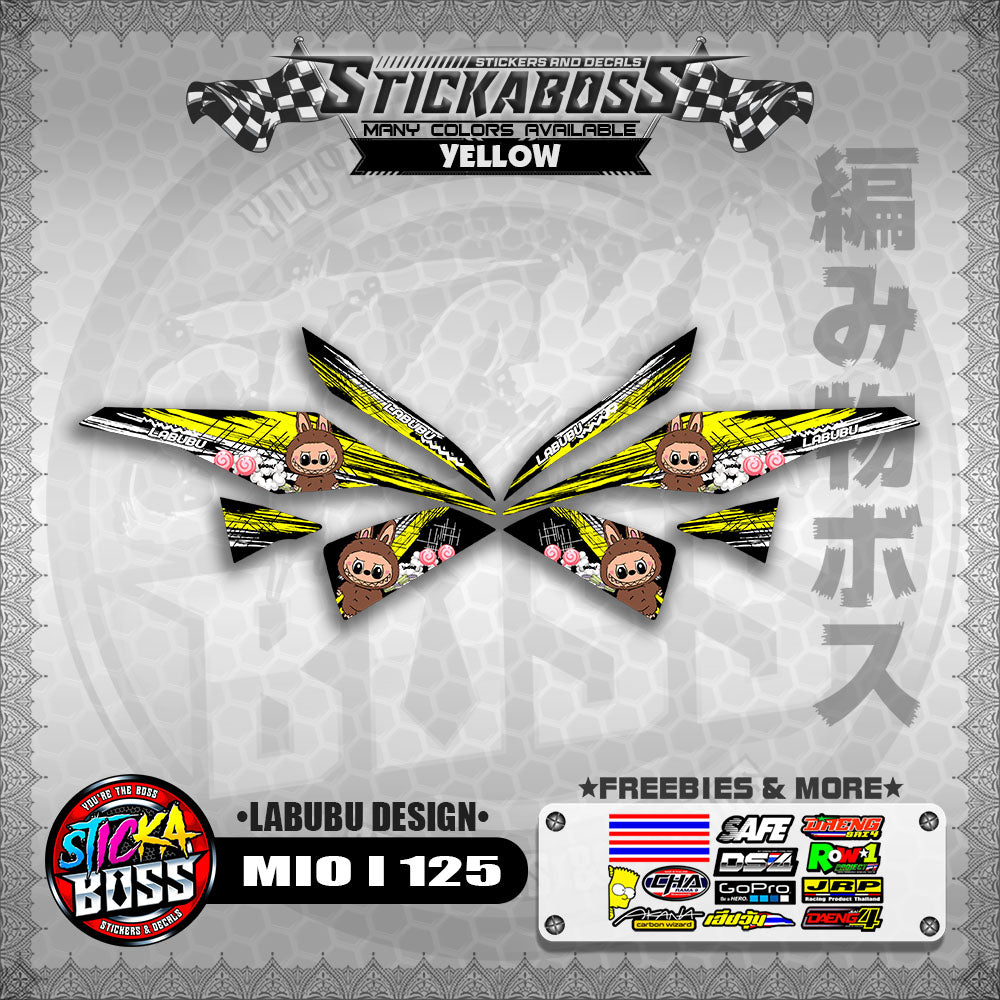 MIO I 125 STICKER DECALS ( LABUBU DESIGN )【WITH FREEBIES】