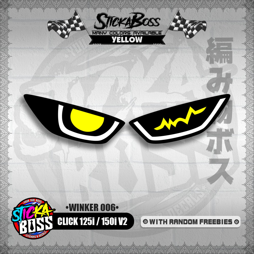 CLICK 125i / 150i V2 (WINKER 006) TRANSPARENT【WITH FREEBIES】