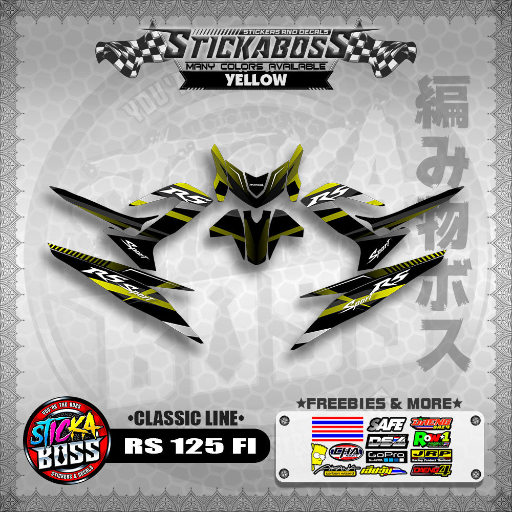 RS 125 FI DECALS ( CLASSIC LINE)【WITH FREEBIES】