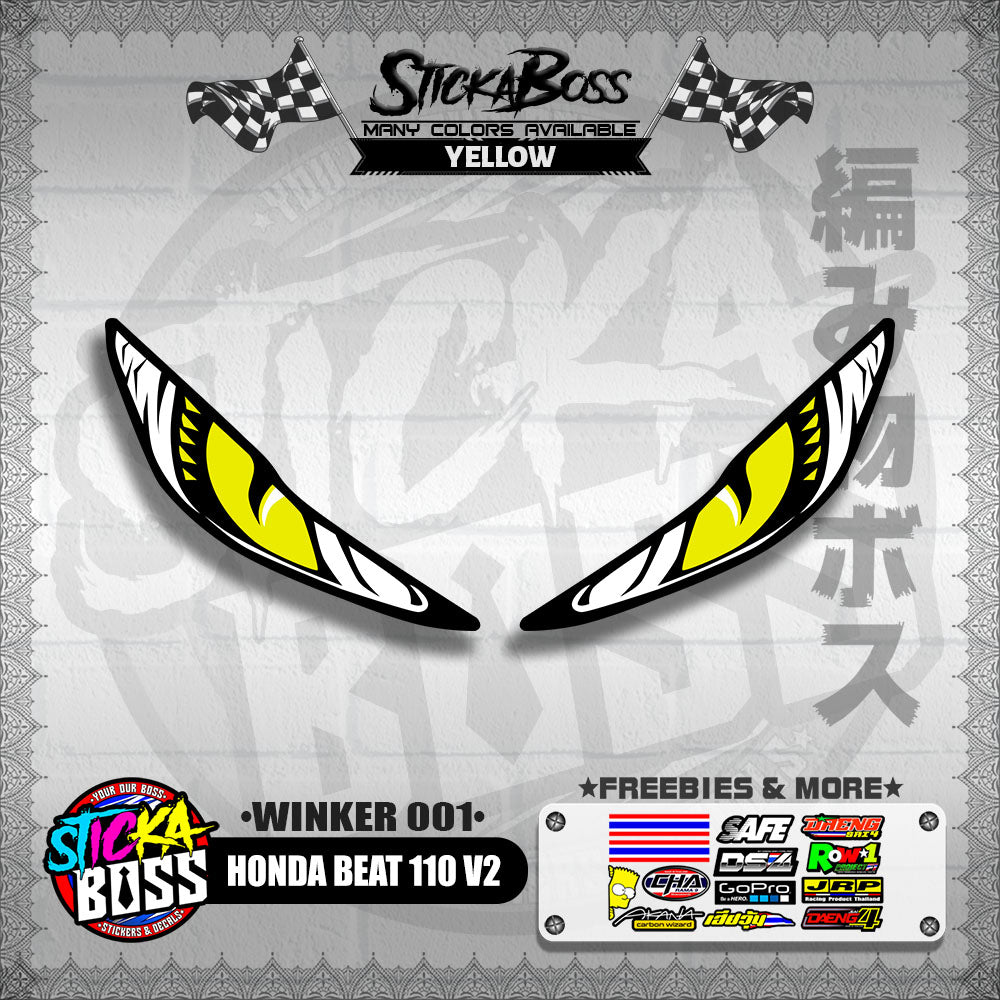 BEAT 110 FI V2 (WINKER 001) TRANSPARENT【WITH FREEBIES】