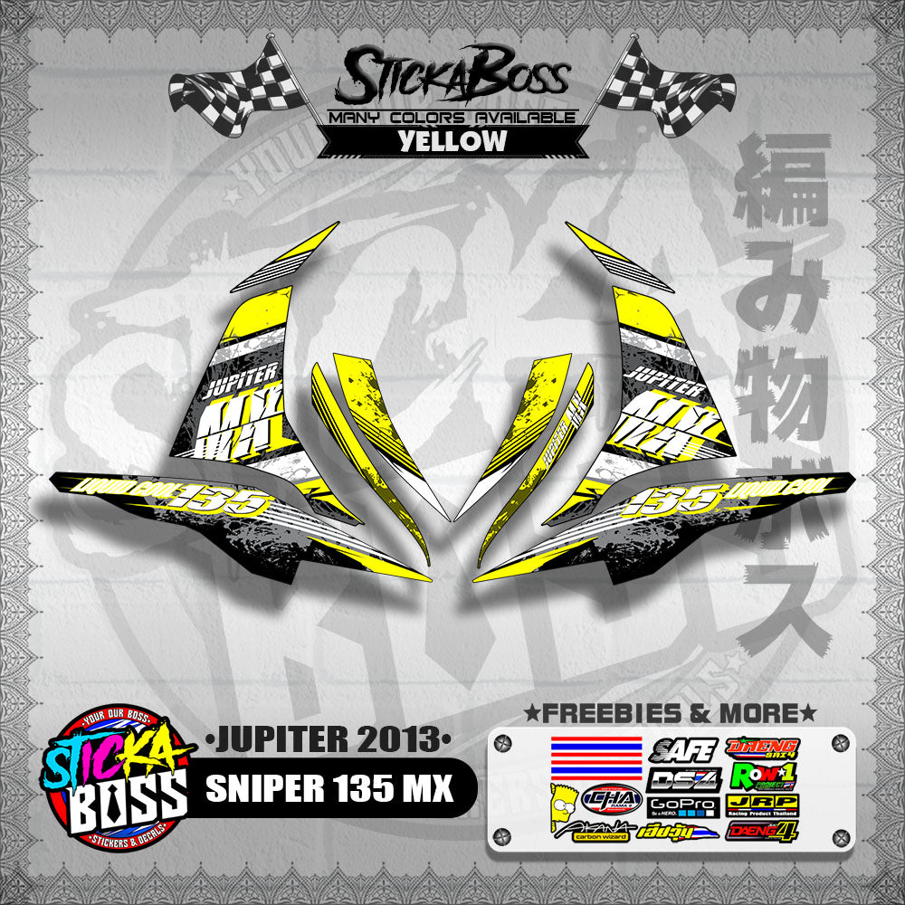 SNIPER 135 MX DECALS ( JUPITER 2013 )【WITH FREEBIES】