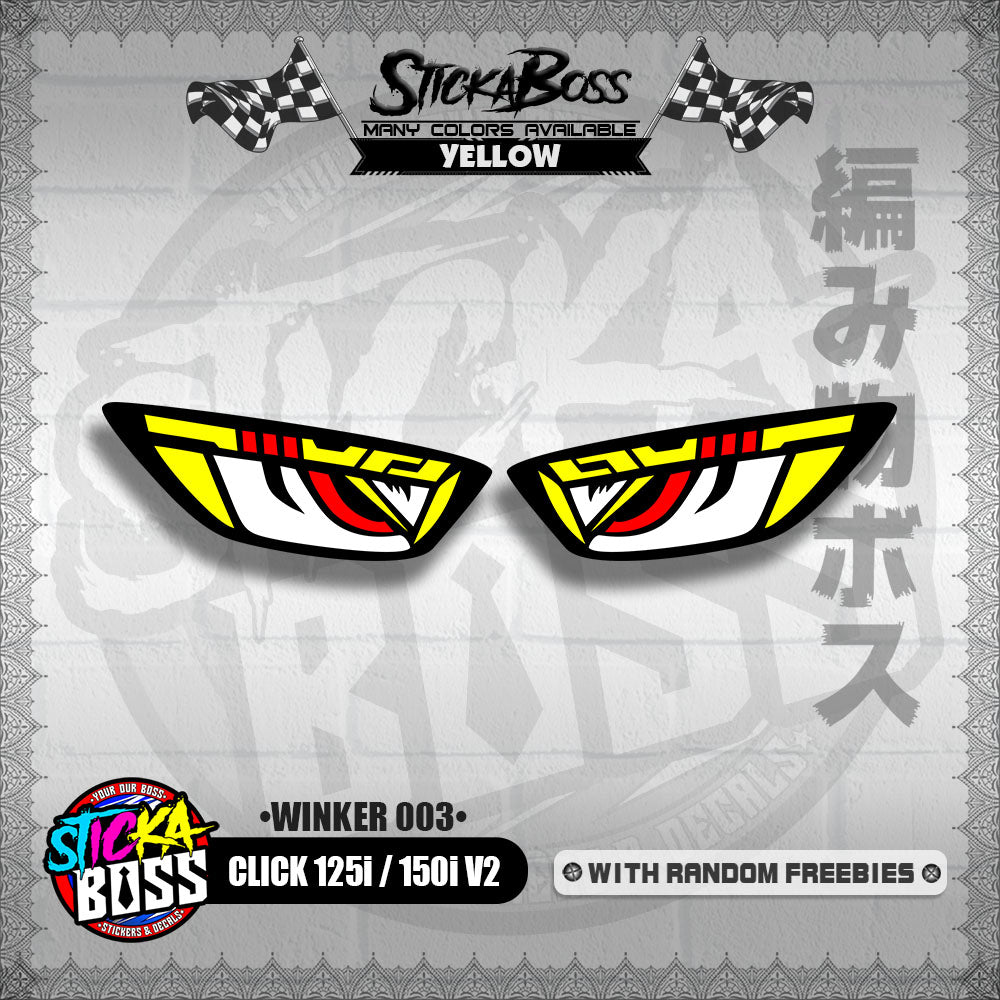 CLICK 125i / 150i V2 (WINKER 003) TRANSPARENT【WITH FREEBIES】