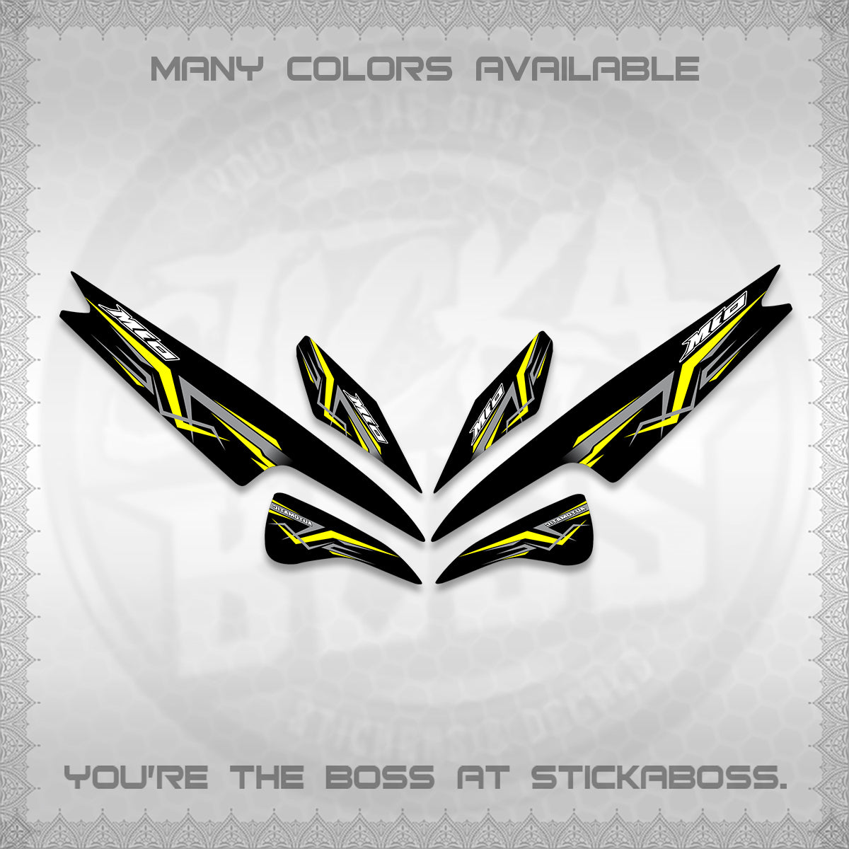 MIO SPORTY SMILE INDO DECALS (A24 VARIASI)STICKER DECALS BY STICKABOSS (Copy)