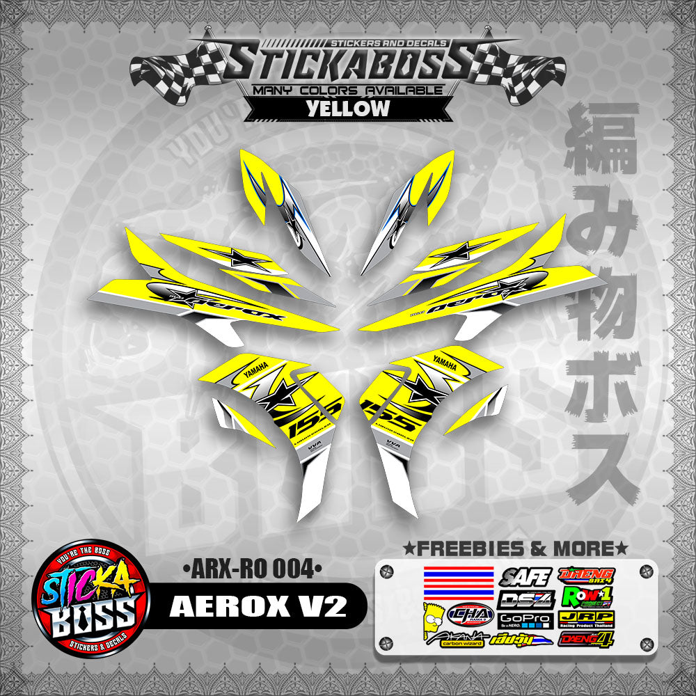 AEROX V2 INDO CONCEPT STICKER DECALS (ARX-RO 004)【WITH FREEBIES】
