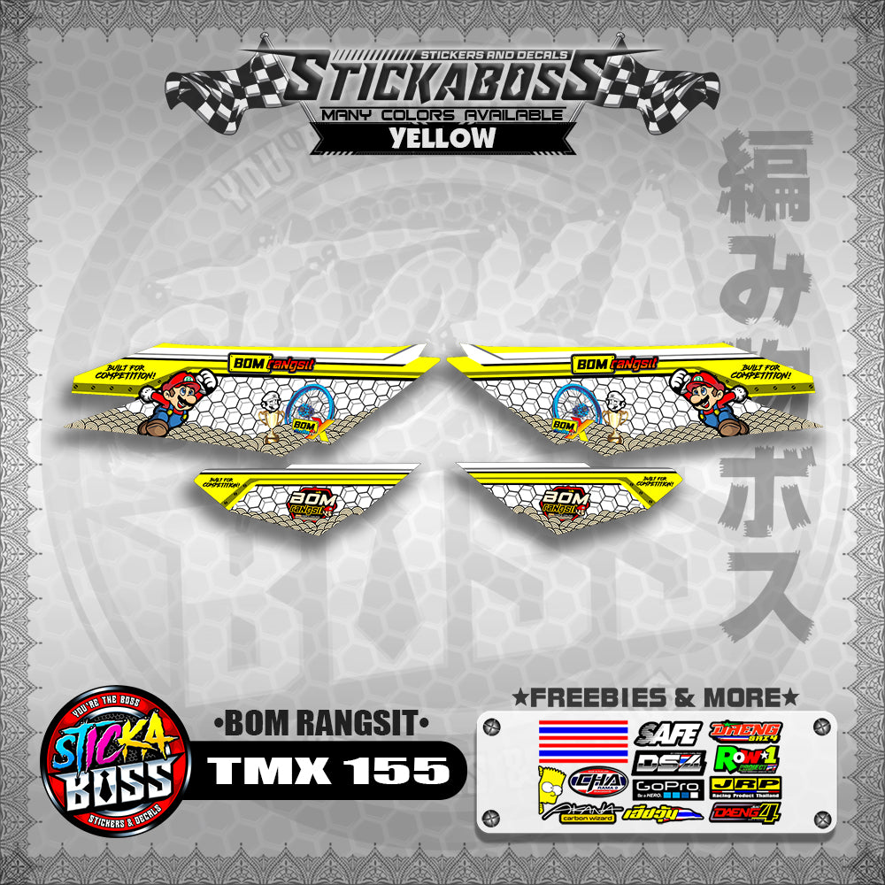 TMX 155 DECALS ( BOM RANGSIT )【WITH FREEBIES】