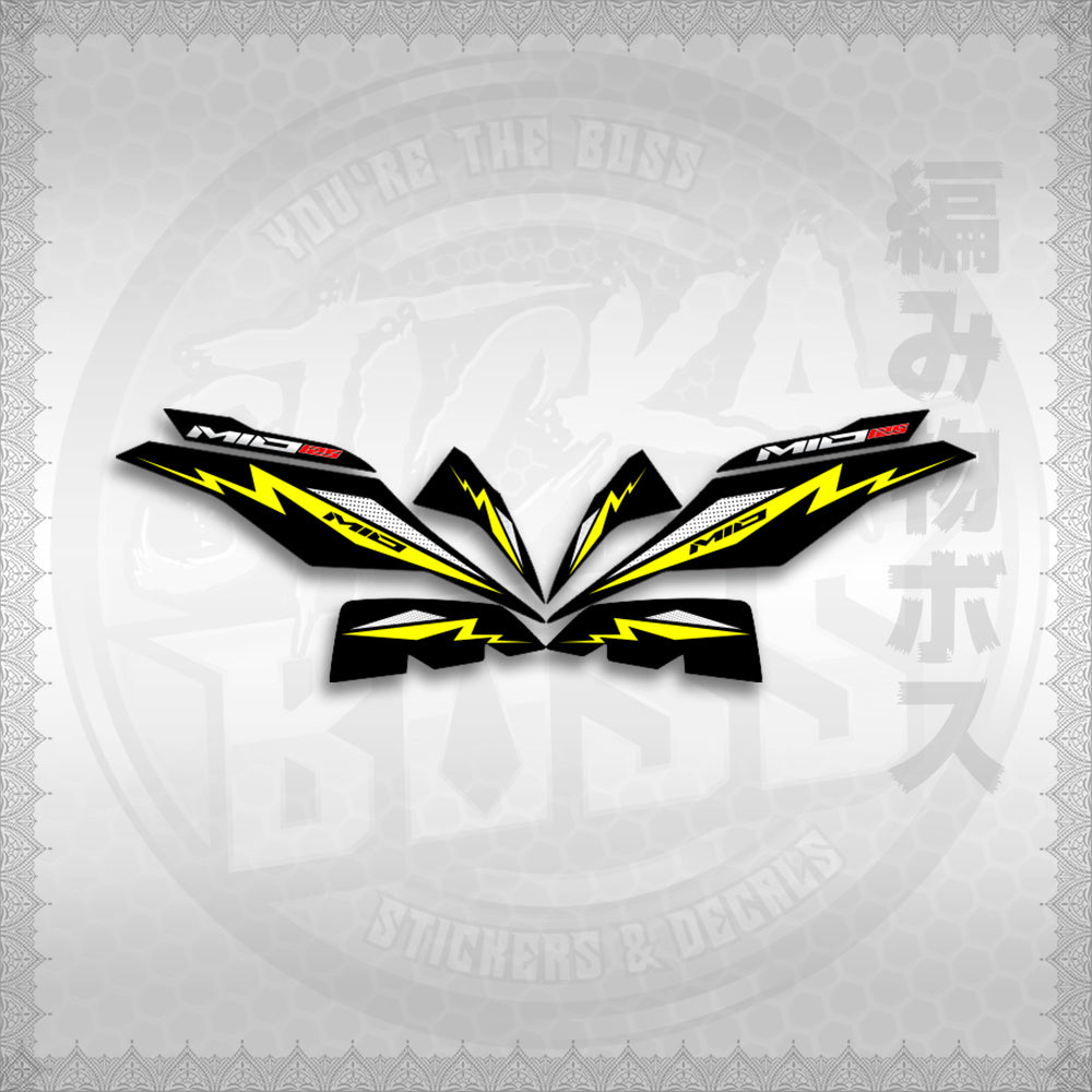 STICKER DECALS for MIO I 125 M3 INDO (MIIMOA4) By STICKABOSS (SOFIE LAMINATED WATERPROOF)