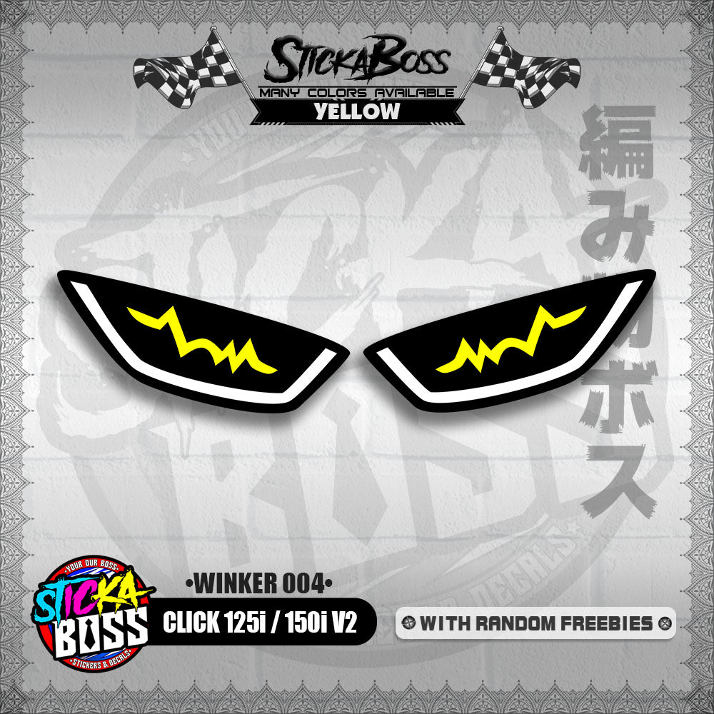 CLICK 125i / 150i V2 (WINKER 004) TRANSPARENT【WITH FREEBIES】