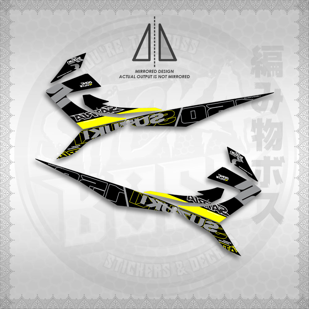 STICKER DECALS for RAIDER REBORN CARB 150 (RRCGPMA) By STICKABOSS (SOFIE LAMINATED WATERPROOF)