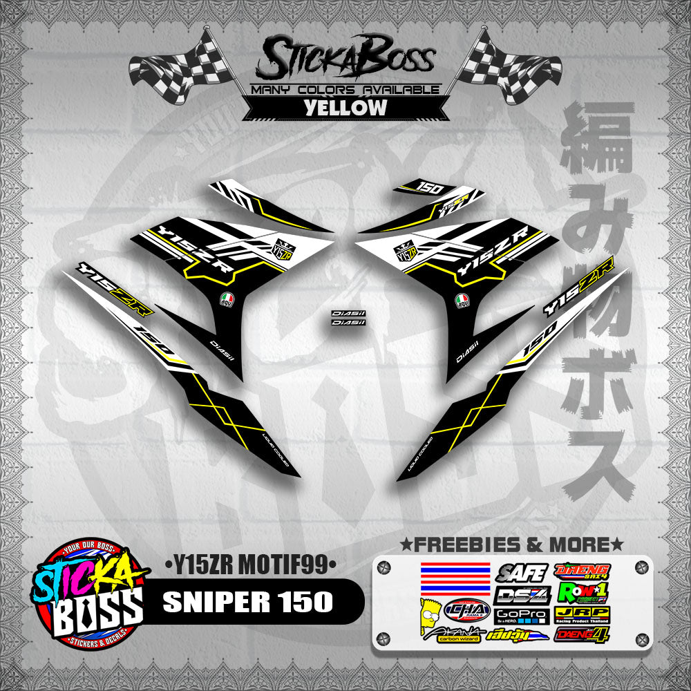 SNIPER 150 DECALS ( Y15ZR MOTIF99 )【WITH FREEBIES】