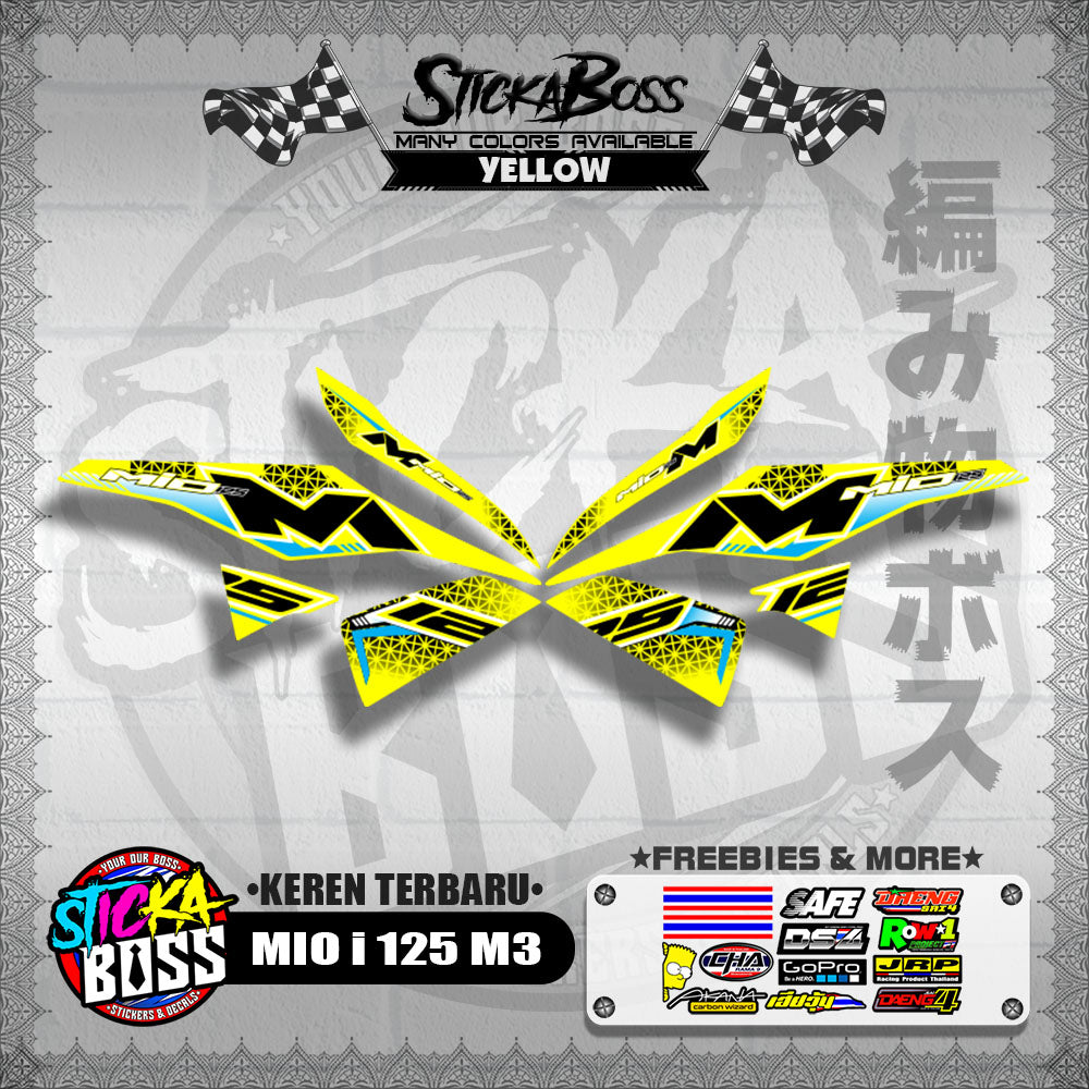 MIO i 125 M3 DECALS ( KEREN TERBARU )【WITH FREEBIES】