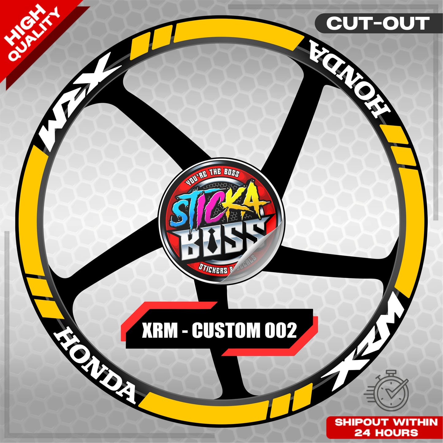 XRM MAG STICKER SET ( 2 MAGS ) - CUSTOM 002 | VINYL WATERPROOF CUT-OUT DECALS