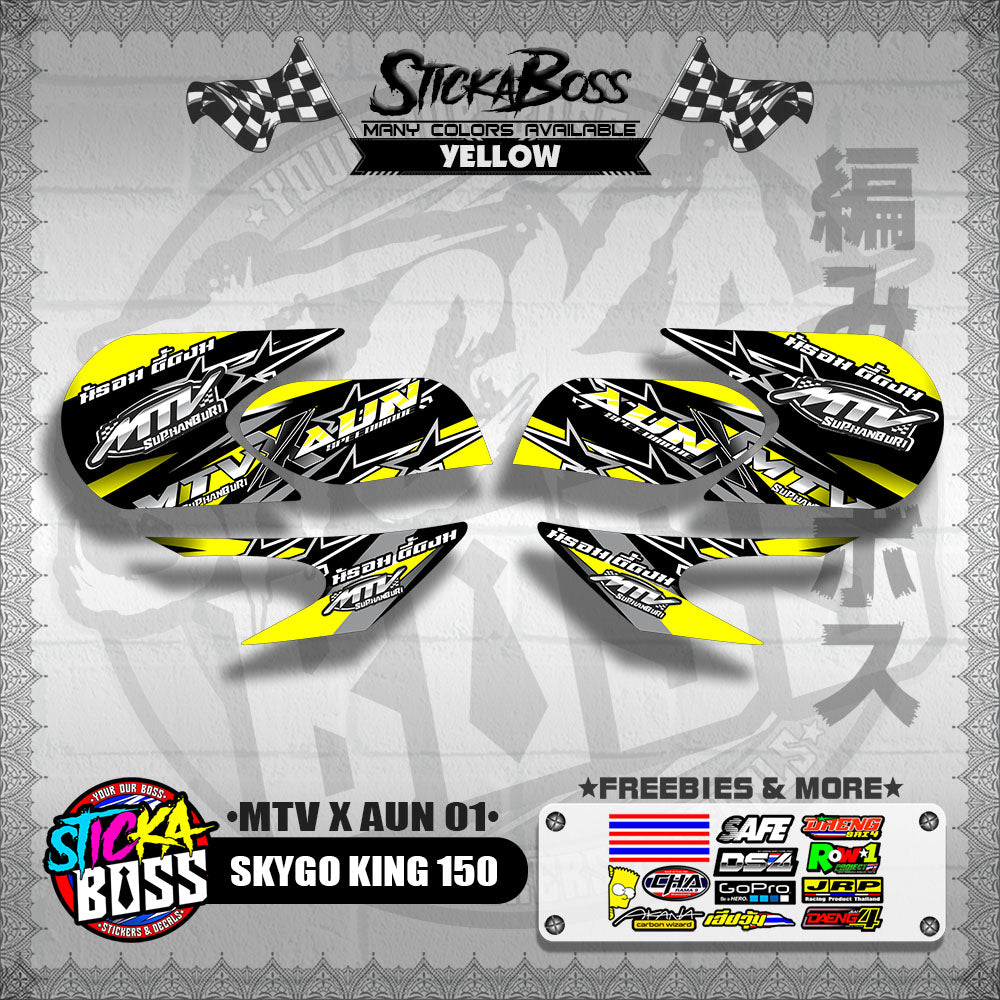 SKYGO KING 150 DECALS ( MTV X AUN 01 )【WITH FREEBIES】
