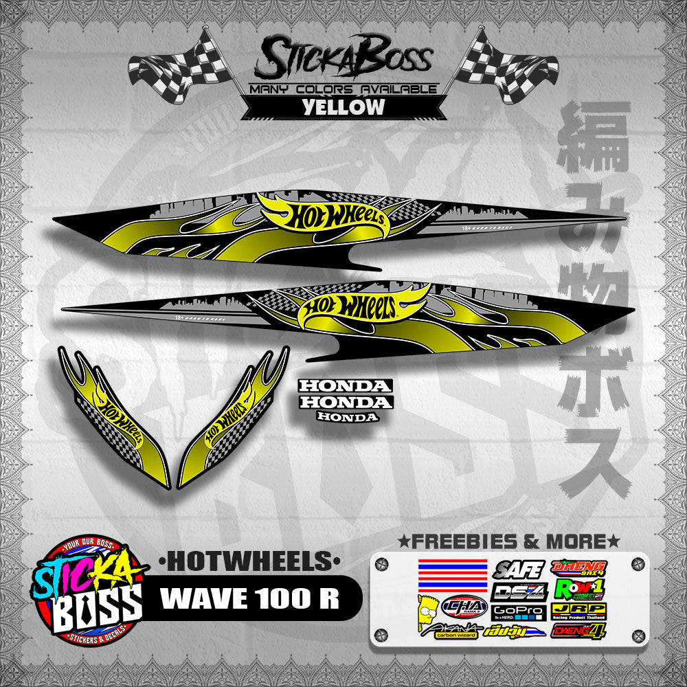 WAVE 100 R 2018 DECALS ( HOTWHEELS )【WITH FREEBIES】