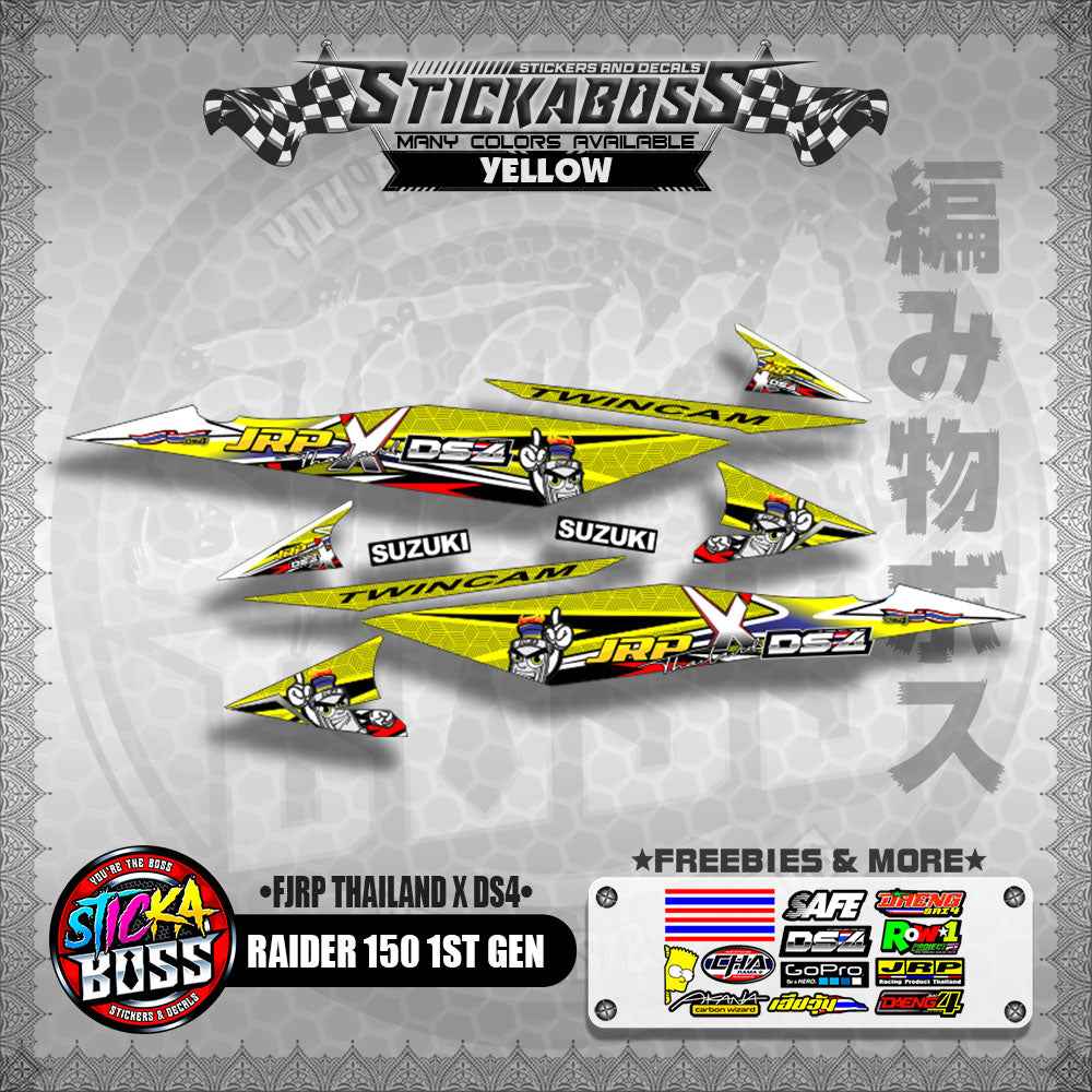 RAIDER 150 1ST GEN DECALS ( JRP THAILAND X DS4 )【WITH FREEBIES】