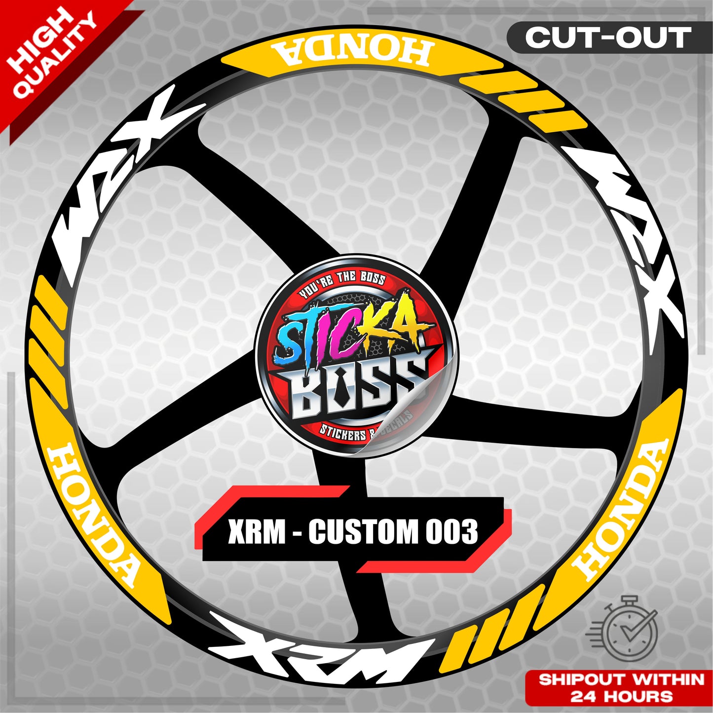 XRM MAG STICKER SET ( 2 MAGS ) - CUSTOM 003 | VINYL WATERPROOF CUT-OUT DECALS