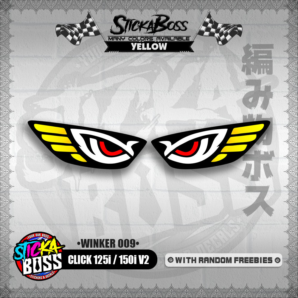 CLICK 125i / 150i V2 (WINKER 009) TRANSPARENT【WITH FREEBIES】