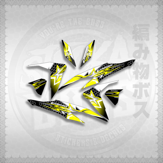 STICKER DECALS for CLICK V2 (CV220VA3) By STICKABOSS (SOFIE LAMINATED WATERPROOF)