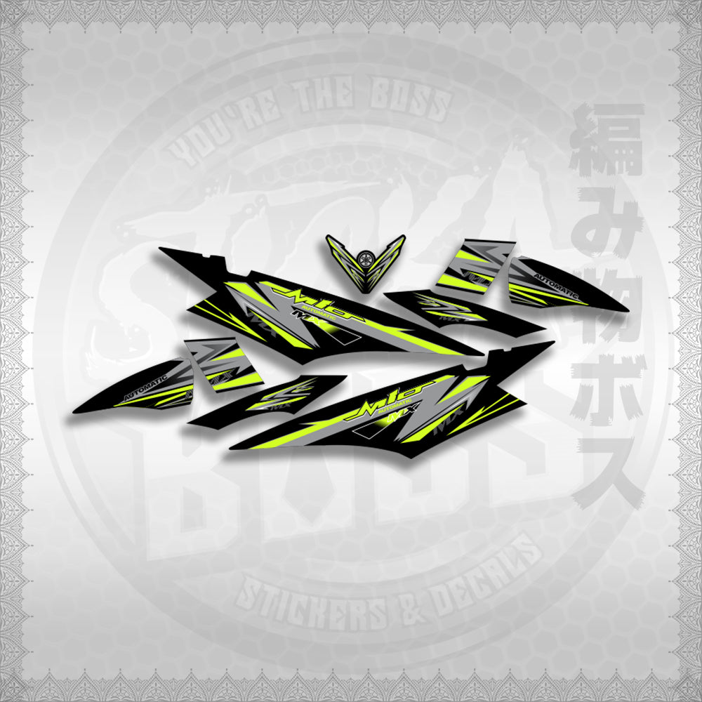 MIO SOUL I STRIPING CARBURETOR STICKER DECALS By STICKABOSS (SOFIE LAMINATED WATERPROOF)