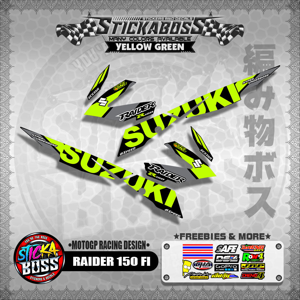 RAIDER 150 FI DECALS ( MOTOGP RACING DESIGN )【WITH FREEBIES】