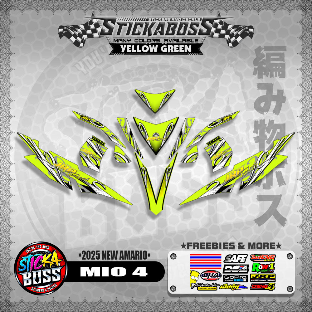 MIO 4 STICKER DECALS ( 2025 NEW AMARIO )【WITH FREEBIES】