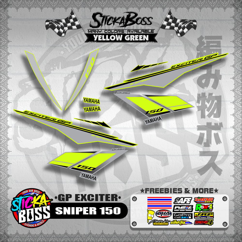 SNIPER 150 STOCK DECALS ( GP EXCITER )【WITH FREEBIES】