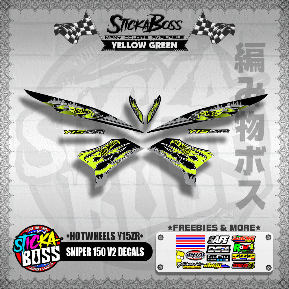 SNIPER 150 V2 DECALS ( HOTWHEELS Y15ZR )【WITH FREEBIES】