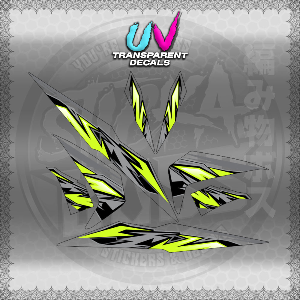 TRANSPARENT BEAT 110 V2 INDO-MALAY CONCEPT (STRIPING MOTIF DESIGN) STICKER DECALS for STICKABOSS