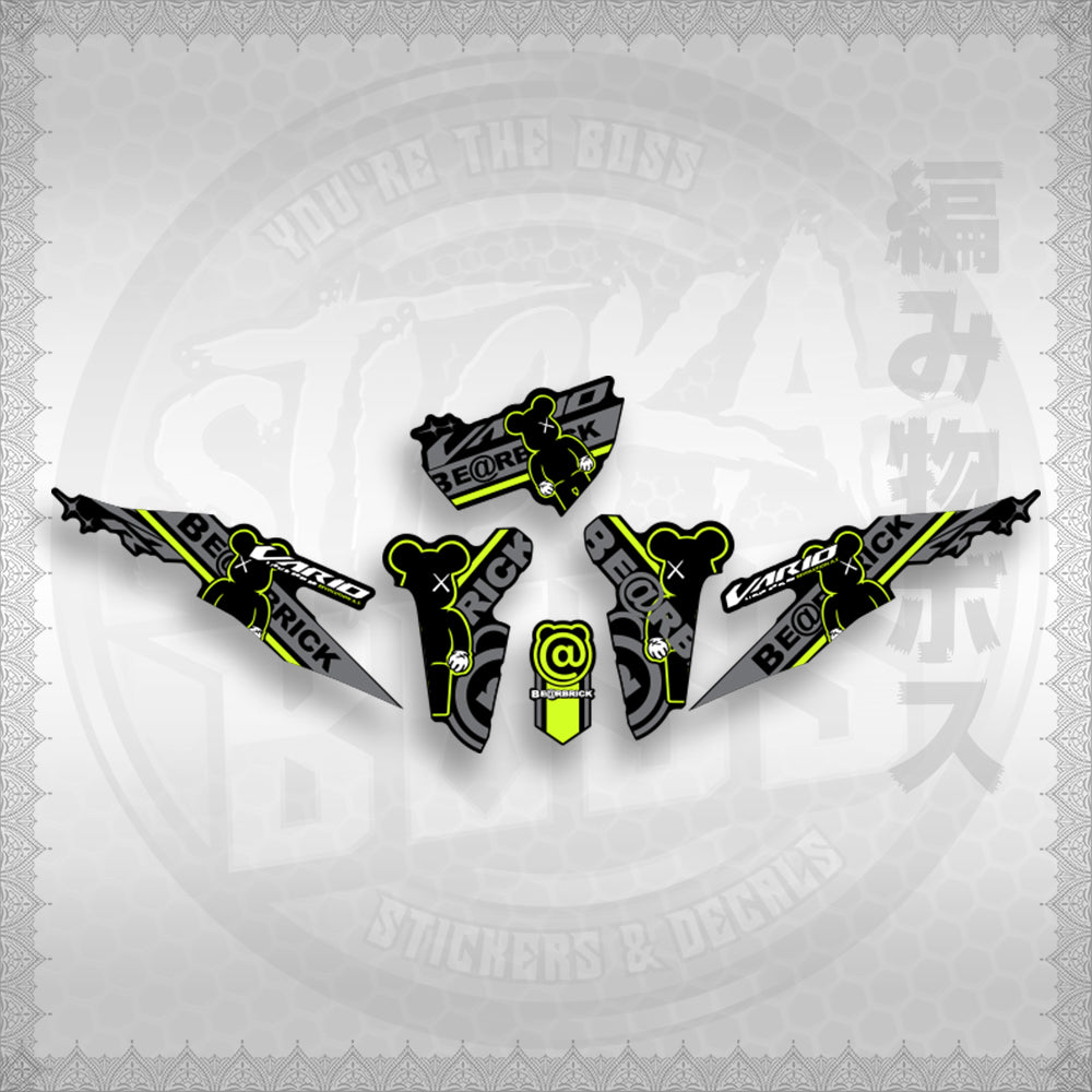 CLICK V2 INDO CONCEPT ( VARIO BEAR BRICK ) STICKER DECALS By STICKABOSS