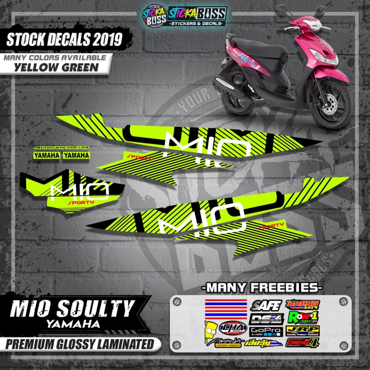 Mio Soulty Stock Decals ( 2019 Design )【WITH FREEBIES】