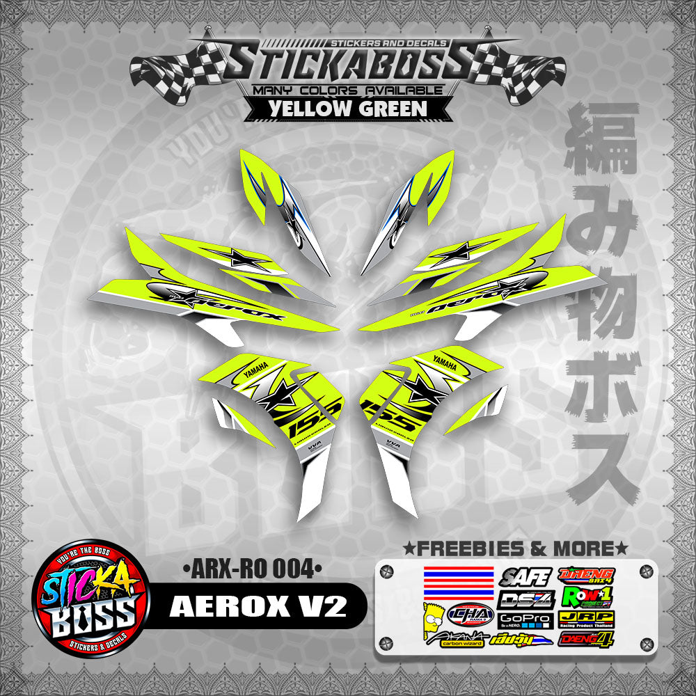 AEROX V2 INDO CONCEPT STICKER DECALS (ARX-RO 004)【WITH FREEBIES】