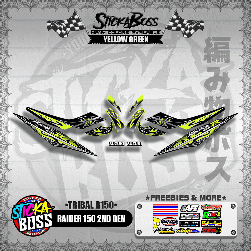 RAIDER 150 2ND GEN DECALS ( TRIBAL R150 )【WITH FREEBIES】