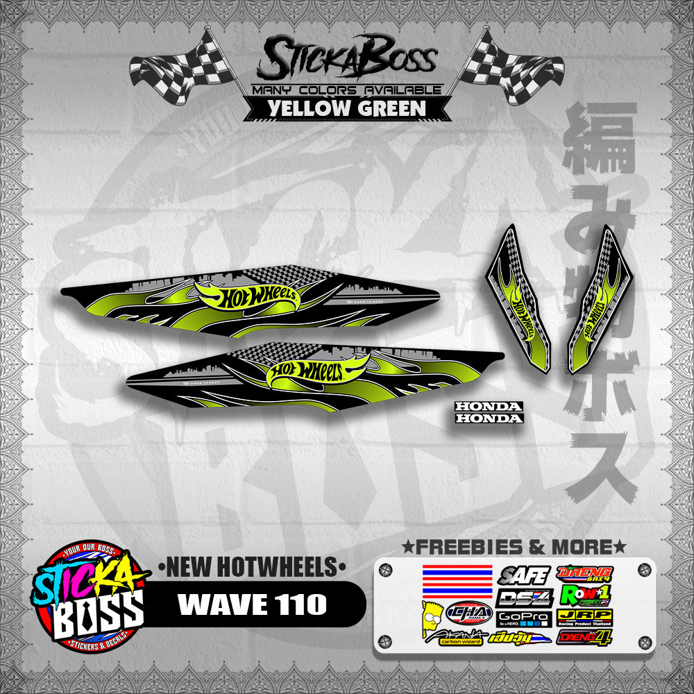 WAVE 110 DECALS ( NEW HOTWHEELS)【WITH FREEBIES】