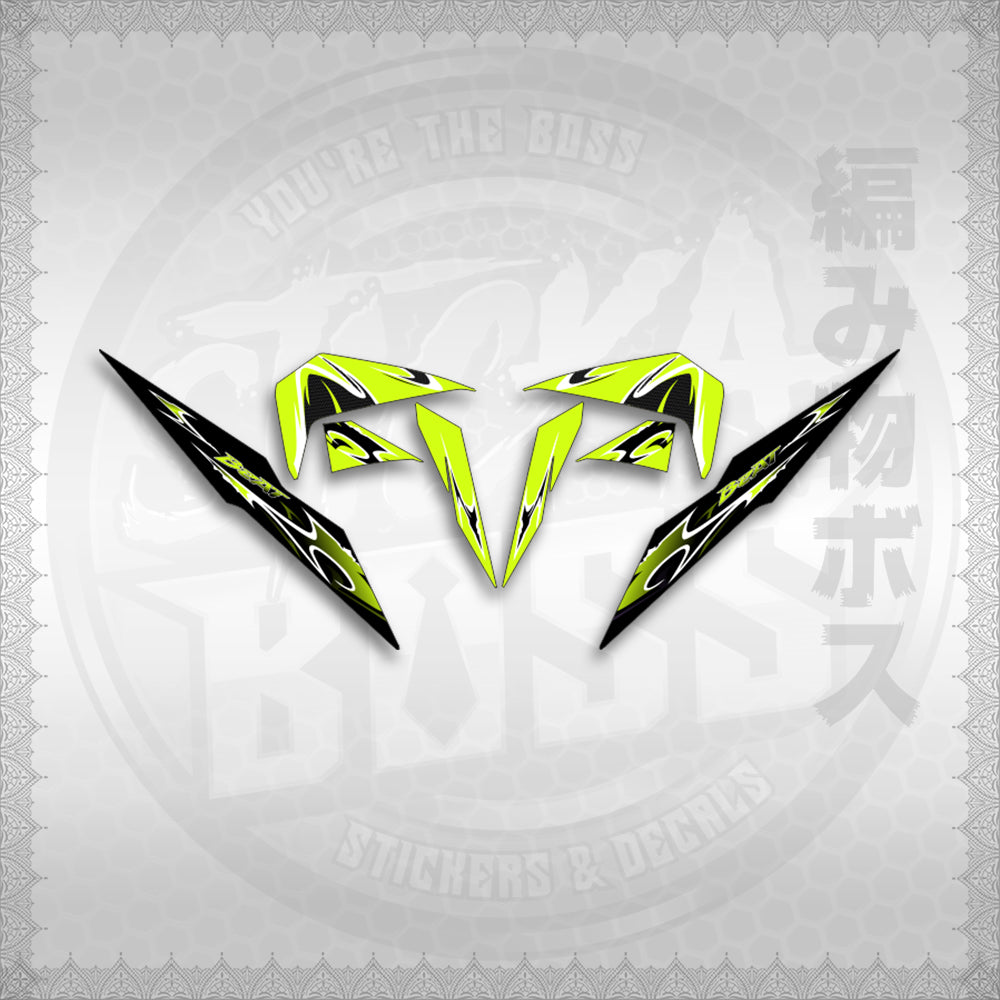 STICKER DECALS for BEAT FI V2 (BV225LENEMOHO) By STICKABOSS (SOFIE LAMINATED WATERPROOF)