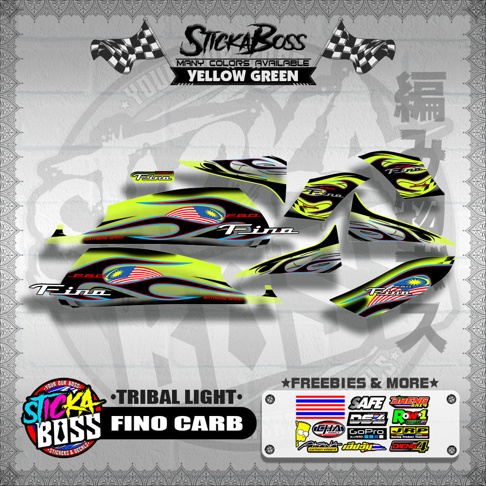 FINO CARB DECALS ( TRIBAL LIGHT )【WITH FREEBIES】