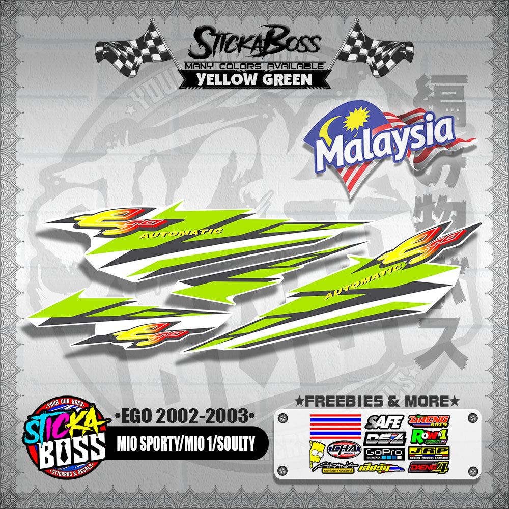 MIO SPORTY / MIO 1 / SOULTY DECALS ( EGO 2002-2003 )【WITH FREEBIES】