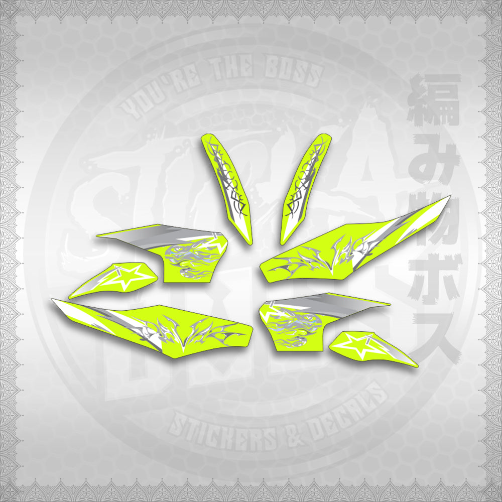 STICKER DECALS for CLICK 125 V2 (CV2VALEKYSH) By STICKABOSS (SOFIE LAMINATED WATERPROOF)