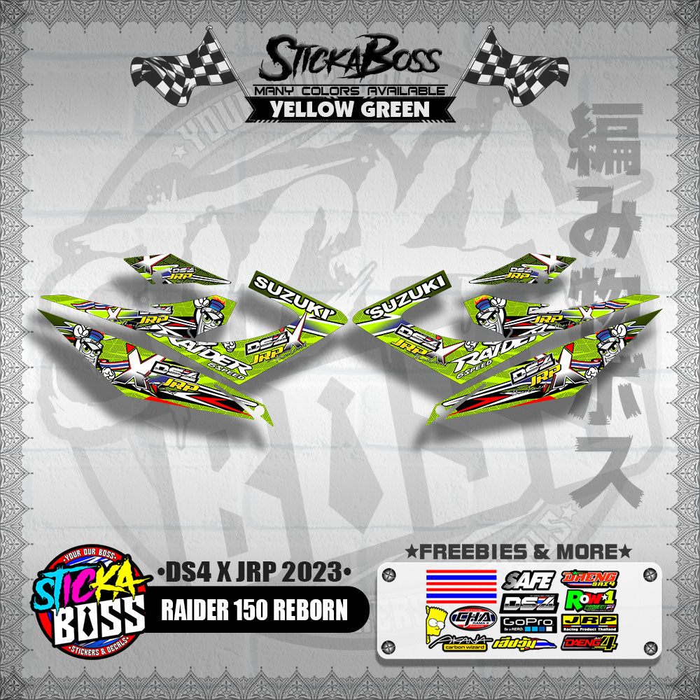 RAIDER 150 REBORN DECALS ( DS4 X JRP 2023 )【WITH FREEBIES】