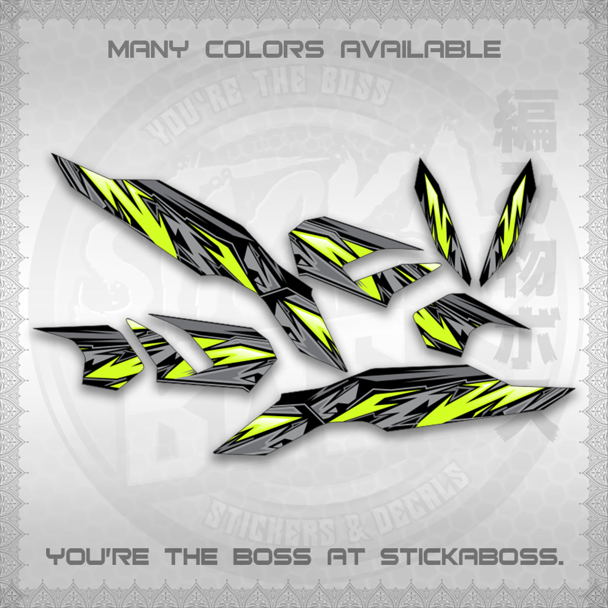 CLICK V3 INDO MALAY CONCEPT ( STRIPING NEW CUSTOM DESIGN ) STICKER DECALS By STICKABOSS