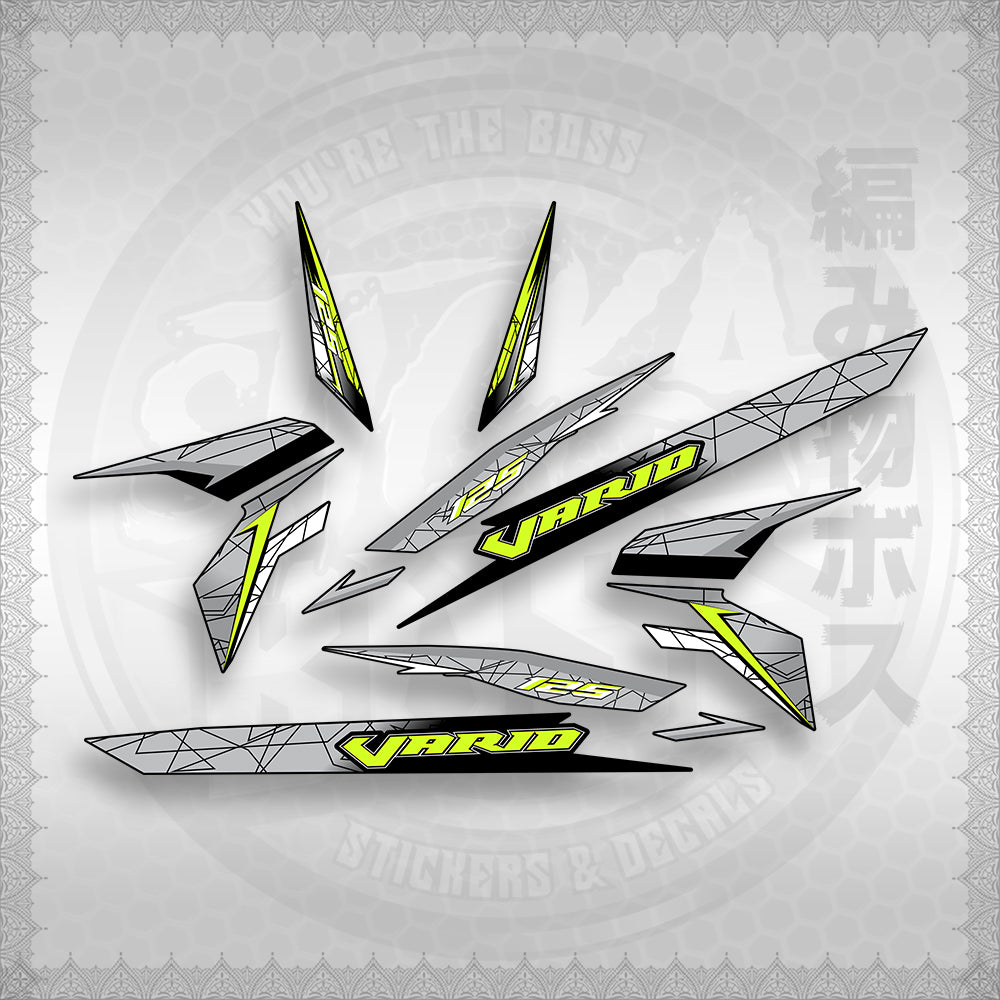 STICKER DECALS for CLICK 125 V3 ( CV3VASTTEDE ) By STICKABOSS (SOFIE LAMINATED WATERPROOF)