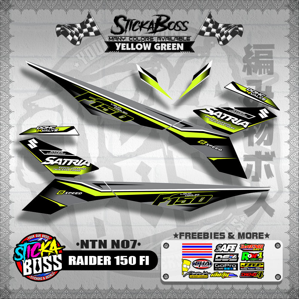 RAIDER 150 FI DECALS ( NTN N07 )【WITH FREEBIES】