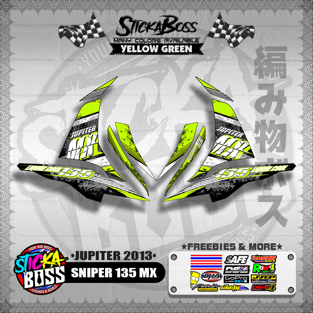 SNIPER 135 MX DECALS ( JUPITER 2013 )【WITH FREEBIES】