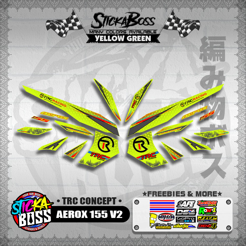 AEROX 155 V2 DECALS ( TRC CONCEPT )【WITH FREEBIES】
