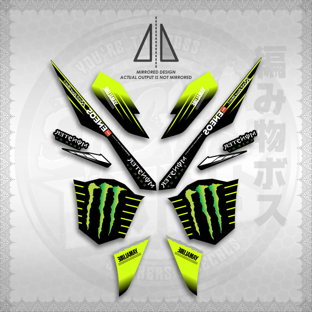 STICKER DECALS for AEROX V3 ALPHA TURBO INDO (AV3MOED01) By STICKABOSS (SOFIE LAMINATED WATERPROOF)